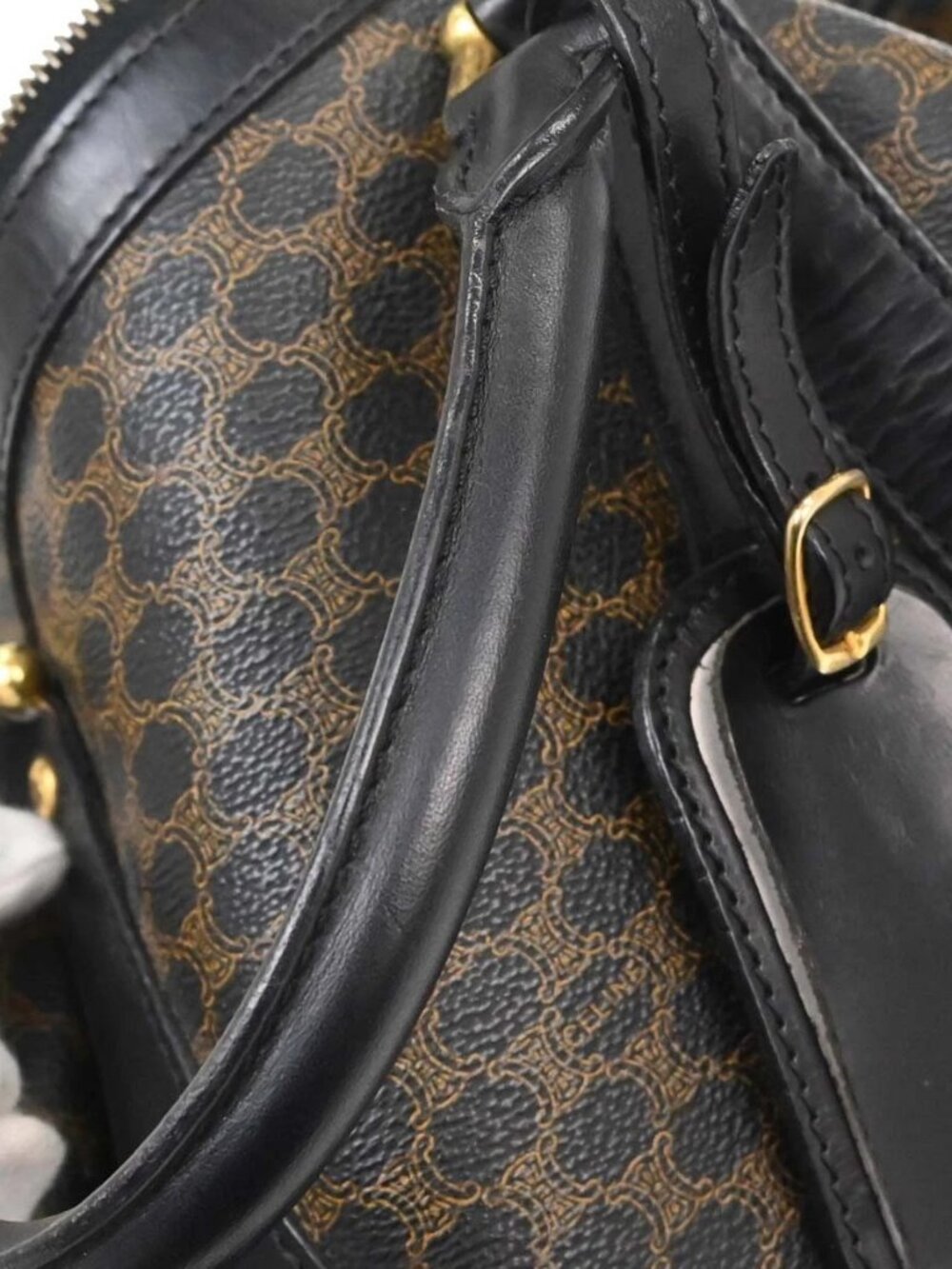Celine Black Macadam Duffle Handbag 196943 - Picture 9 of 16